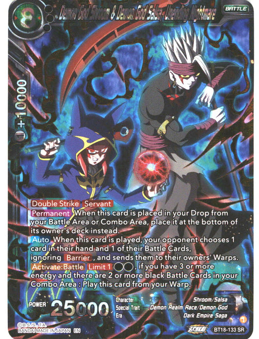 BT18 #133 Demon God Sheoom & Demon God Salsa, Unending Nightmare