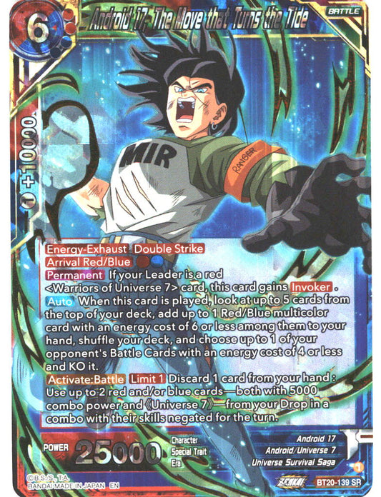 BT20 #139 Android 17, The move that Turns the tide